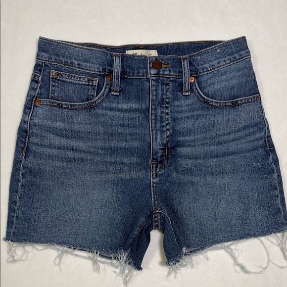 Madewell Pants - Madewell High Rise Blue Denim Shorts- Size 26